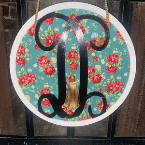 Floral Monogram Wall Decor
